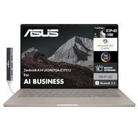 ASUS Zenbook A14 Copilot+ Ordinateur portable professionnel UX3407 (14 pouces WUXGA OLED, Qualcomm Snapdragon X Plus (jusqu'à 45 Tops, 8 cœurs), 16 Go LPDDR5X, 512 Go SSD, WiFi 6E, Win 11 Home) avec