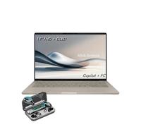 ASUS Zenbook A14 Ultrathin Ordinateur portable, 14'' FHD + OLED (1920 x 1200), Copilot + PC, Snapdragon X Plus, 8 cœurs, 16 Go de RAM DDR5, 512 Go SSD, Zabriskie Beige, TWE écouteurs sans fil