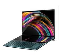 ASUS ZenBook Pro Duo UX581LV H2001R - Intel Core i7 - 10750H / 2.6 GHz - Win 10 Pro - GF RTX 2060 - 16 Go RAM - 1 To SSD NVMe - 15.6" OLED écran tactile 3840 x 2160 (Ultra HD 4K) - Wi-Fi 6 - bleu céle