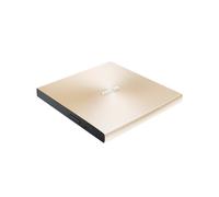 ASUS ZenDrive U9M - Lecteur DVD externe ultra-mince doré, USB-C/USB-A, double câble, compatible PC et Mac