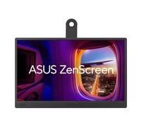 ASUS Moniteur USB Portable ZenScreen MB169CK - 16 Pouces (15,6 Pouces d'affichage), Full HD, IPS, Double USB Type-C, sans Scintillement, Filtre de lumière Bleue, Surface antireflet, béquille à 360°