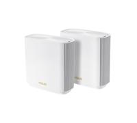 ASUS ZenWiFi AX XT8 (W-2-PK) routeur sans fil Gigabit Ethernet Tri-bande (2,4 GHz / 5 GHz / 5 GHz) Blanc
