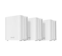 ASUS ZenWiFi BD4 - Pack de 3 - Système WiFi 7 Mesh, Double-Bande, 3600 Mbps, 720m2, Double Ports 2,5G, sécurité et contrôles parentaux Inclus, Smart Home Master SSIDs