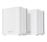ASUS ZenWiFi BD4 - Système Wi-Fi - (2 routeurs) - jusqu'à 4900 pieds carrés - maillage 1GbE, Wi-Fi 7, 2.5GbE, 5GbE - Wi-Fi 7 - Bi-bande