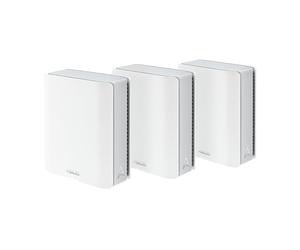 ASUS ZenWiFi BT8 (3-Pack) Tri-Band WiFi 7 Mesh, 14 Gbps, 8850 sq.ft, Dual 2.5G Ports, Security and Parental Controls Included, Smart Home Master SSIDs, 4G & 5G Mobile Tethering