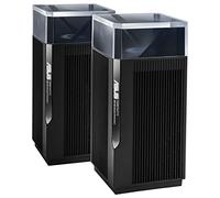 ASUS ZenWiFi Pro ET12 Noir - Pack de 2 - Système Wi-FI 6E AX Mesh, Tri-Bande, 11 000 Mbit/s, 600m2, AiProtection avec TrendMicro à Vie, Port WAN/LAN 2,5 Gigabit + 2 Ports LAN Gigabit, AiMesh