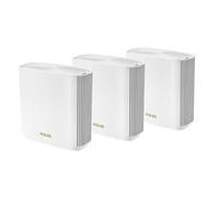 ASUS ZenWiFi Système WiFi 6E maillé pour Toute la Maison (ET9 3PK), Couverture jusqu'à 7 800 m², 7800 Mbit/s, Nouvelle Bande 6 GHz, AiMesh, sécurité Internet Gratuite à Vie, contrôle Parental