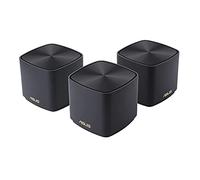 ASUS ZenWiFi XD4 Noir - Pack de 3 - Système Wi-FI 6 AX Mesh, Double Bande (2,4 GHz / 5GHz), 1800 Mbit/s, 600m2, AiProtection avec TrendMicro à vie, Ports WAN/LAN
