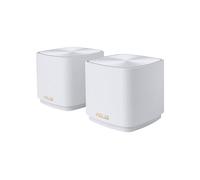 ASUS ZenWiFi XD5 White - Pack de 2 - Système Wi-FI 6 AX Mesh, Double Bande, 3000 Mbit/s, 465m2, AiProtection avec TrendMicro à Vie