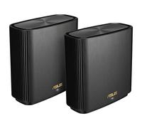 ASUS ZenWiFi XT9 Noir - Pack de 2 - Système Wi-FI 6 AX Mesh, Tri-Bande, 7800 Mbit/s, 530m2, AiProtection avec TrendMicro à Vie, Port WAN/LAN 2,5 Gigabit + 3 Ports LAN Gigabit, AiMesh 90IG0740-MO3B30