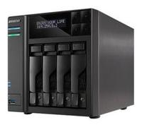 ASUSTOR AS7004T - Serveur NAS - 4 Baies - SATA 6Gb/s / eSATA - HDD - RAID 0, 1, 5, 6, 10, JBOD - RAM 2 Go - Gigabit Ethernet - iSCSI support Noir G
