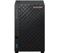 Asustor Drivestor 2 Lite AS1102TL Boîtier NAS à 2 Baies, mémoire réseau, 1,7 GHz Quad Core, Port 1GbE, 1 Go de RAM DDR4, Stockage réseau connecté pour Stockage Cloud (diskless)