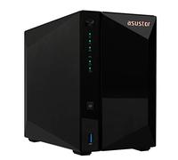 Asustor Drivestor 2 Pro AS3302T 2 Baies NAS Serveur Boîtier, Quad Core 1.4 GHz CPU, 2.5GbE port, 2Go RAM DDR4 (sans Disque)