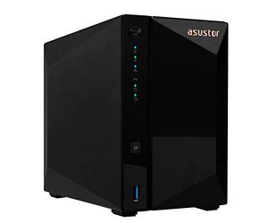 Asustor Drivestor 2 Pro AS3302T 2 Baies NAS Serveur Boîtier, Quad Core 1.4 GHz CPU, 2.5GbE port, 2Go RAM DDR4 (sans Disque)