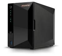 Asustor Drivestor 2 Pro Gen2 AS3302T v2 Boîtier de Stockage réseau NAS à 2 Baies, 1,7 GHz Quad-Core, Port 2,5 GbE, 2 Go de RAM DDR4, Stockage réseau connecté pour Stockage Cloud (diskless)