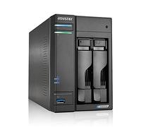 Asustor Lockerstor 2 AS6602T 2 Baies Serveur NAS Bureau Boîtier Quad Core 2.0 GHz CPU, 4 Go RAM DDR4, M.2 NVMe SSD Cache, sans disque