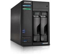 ASUSTOR Lockerstor 2 Gen2 - Serveur NAS - 2 Baies - RAID JBOD, 0, 1, 10, 5, 6 - RAM 4 Go - 2.5 Gigabit Ethernet - iSCSI support Noir G
