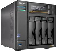 Asustor Lockerstor 4 Gen3 AS6804T Mémoire réseau 4 Baies NAS AMD Ryzen Quad-Core 2,3 GHz, 16 Go de RAM ECC DDR5, 4 emplacements M.2 NVMe, Double Port 5GbE & Dual 10GbE, USB 4.0 Type-C, Network