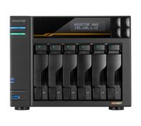 Asustor Lockerstor 6 Gen3 AS6806T, NAS à 6 Baies, CPU AMD Ryzen Quad-Core 2,3GHz, 2 x 5GbE, 2 x 10GbE, 4 emplacements M.2 NVMe SSD, 16 Go de RAM ECC DDR5, Serveur de Stockage en réseau (sans Disque)