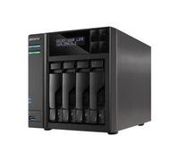 ASUSTOR AS7004T - Serveur NAS - 4 Baies - SATA 6Gb/s / eSATA - HDD - RAID RAID 0, 1, 5, 6, 10, JBOD - RAM 2 Go - Gigabit Ethernet - iSCSI support Noir G