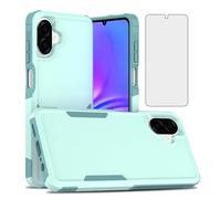 Asuwish Coque de protection pour Samsung Galaxy A07 4G avec protection d'écran en verre trempé et accessoires cellulaires hybride mince en caoutchouc TPU souple AO7 A 07 SM-A075B pour femmes et hommes