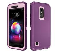 Asuwish Coque de téléphone pour LG K30 2018/Premier Pro LTE/Phoenix Plus/Harmony 2/K10/K11/Xpression Cell Cover hybride résistant aux chocs Accessoires mobiles LGK30 K 30 K LMX410 Femmes Hommes Violet