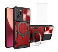 Asuwish Coque de téléphone pour Samsung Galaxy Note 20 Ultra 5G Slide Camera - Coque magnétique avec protecteur d'écran et anneau de support - Cellule hybride rigide Note20 Plus Notes 20Ultra Note20+