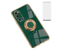 Asuwish Coque de téléphone pour Samsung Galaxy S20 5G 6,2" avec anneau de support avec protection d'écran en verre trempé, coque fine et souple en silicone hybride pour S 20 20S UW S2O G5 4G pour