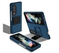 Asuwish Coque de téléphone pour Samsung Galaxy Z Fold 4 5G 2022 avec protection d'appareil photo et béquille - Dos hybride rigide - Double couche de protection - Accessoires cellulaires ZFold4 Z4