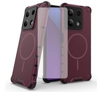 Asuwish Coque de téléphone pour Xiaomi Redmi Note 13 5G - Coque magnétique avec protection d'écran en verre trempé et protection hybride - TPU souple - Fine - Antichoc - Accessoires cellulaires Note13