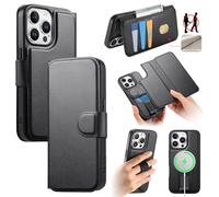 Asuwish Étui de téléphone pour iPhone 13 Pro Max 2021 6,7" - Étui portefeuille magnétique amovible avec rabat porte-cartes de crédit, support, blocage RFID, cellule iPhone 13promax 5G, i Phone13Max