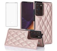 Asuwish Étui de téléphone pour Samsung Galaxy Note 20 Ultra 5G Étui portefeuille avec protecteur d'écran et porte-cartes RFID Support Cell Note20 Plus Notes 20Ultra Note20+ U + 20+ Twenty Not S20