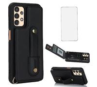 Asuwish Étui portefeuille pour Samsung Galaxy A53 5G avec protecteur d'écran et blocage RFID, porte-cartes de crédit, bandoulière en cuir, cellule A 53 G5 53A SM A536U 6,5" 2022 pour femme et homme -