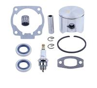 ASVGTRZ Kit d'axe de Piston de 45 mm for tronçonneuse 51 503 16 77-01 W, kit de Joints d'étanchéité, Bague de circlip, Joint d'étanchéité, roulement à Aiguilles