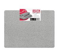Asvin Grand tapis de bain et de douche antidérapant pour l'intérieur de la douche et les zones humides (60 x 80 cm, gris) à séchage rapide