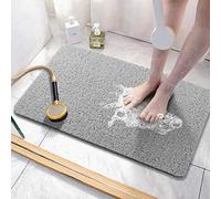 Asvin - Tapis de Bain Doux texturé - 120 x 40 cm - sans phtalate - Antidérapant, Confortable, avec Drainage - Tapis de Bain en PVC pour Les Zones humides, séchage Rapide