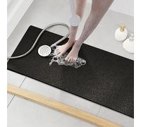 Asvin Tapis de Bain Doux texturé, 120 x 41 cm, sans phtalate, Antidérapant, Confortable, avec Drainage, Tapis de Bain en PVC pour Les Zones humides, séchage Rapide