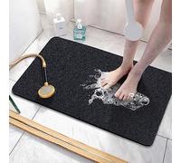 Asvin - Tapis de Bain Doux texturé - 61 x 40,6 cm - sans phtalate - Antidérapant, Confortable, avec Drainage - Tapis de Bain en PVC pour Les Zones humides, séchage Rapide