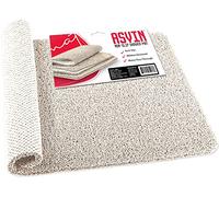 Asvin - Tapis de bain doux texturé - 61 x 40,6 cm - Sans phtalate - Antidérapant, confortable, avec drainage - Tapis de bain en PVC pour les zones humides, séchage rapide