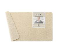 Asvin - Tapis de bain doux texturé - 61 x 40,6 cm - Sans phtalate - Antidérapant, confortable, avec drainage - Tapis de bain en PVC pour les zones humides, séchage rapide