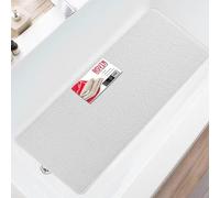Asvin Tapis de bain et de douche antidérapant pour l'intérieur de la baignoire et des zones humides (40 x 120 cm, blanc)