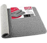 Asvin Tapis de douche texturé doux antidérapant et résistant à la moisissure pour douche et baignoire (40 x 60 cm, gris) Séchage rapide, antibactérien et résistant à la moisissure