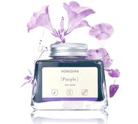 Asvine Hongdian Flacon d'encre pour stylo plume Violet 60 ml Sans carbone Encre de calligraphie