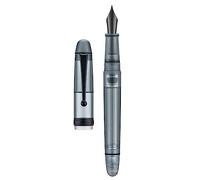 Asvine V126 Stylo plume rechargeable sous vide, pointe extra fine, en acrylique noir mat, grande capacité avec étui cadeau