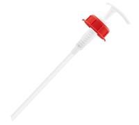 ASVita Pompe doseuse pour bidon de 5 l « Confort » - Filetage de 45 mm - Convient à un usage alimentaire par exemple pour les concentrés de boissons, le sirop (1 pièce/blanc)