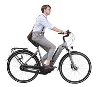 AsVIVA Vélo électrique hollandais B14 I 28" Pedelec en Blanc ou Gris I Vélo électrique de qualité supérieure avec Batterie Extra puissante I Vélo de Ville avec Moteur Central pour Homme et Femme