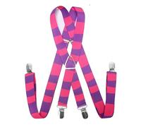 ASVP Shop Bretelles Chat du Cheshire Rose - Violet Alice au Pays des Merveilles Costume, multicolore, taille unique