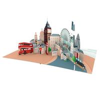 ASVP Shop Carte de vœux pop-up 3D fabriquée à la main avec monuments emblématiques, parfaite pour les amateurs de Londres, toutes les occasions