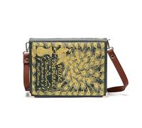 ASVP Shop Sac à bandoulière Pride and Prejudice - Parfait pour les amateurs de livres | Pochette à livres | Cadeau livre pour elle | Cadeau de Saint-Valentin Jane Austen, Vert, Large