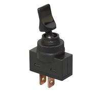 ASW-14-101 Interrupteur à bascule pour voiture, 12 V 20 A, noir, avec poignée confortable, 2 positions, 2 pôles, pour voitures, camions, bateaux